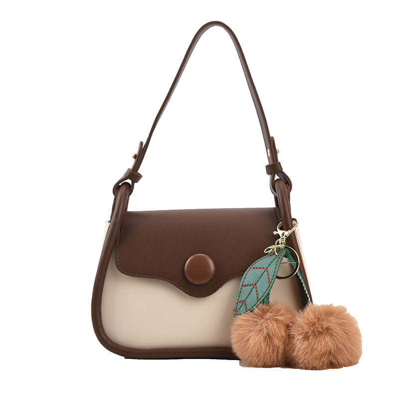 The new high-end, versatile and high-quality single-shoulder crossbody bag for women is trendy and stylish, with contrasting colors and a small square underarm bag Item Picture