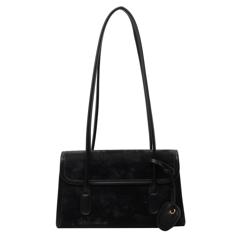 A new French niche bag for women in 2025, featuring a trendy and high-end quality single-shoulder bag and a stylish hand-purified color baguette underarm bag Item Picture