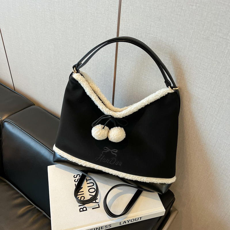 Fashionable and casual tote bag for women, 2024 new style, retro and trendy, large-capacity single-shoulder bag, high-end quality crossbody bag Specification drawing