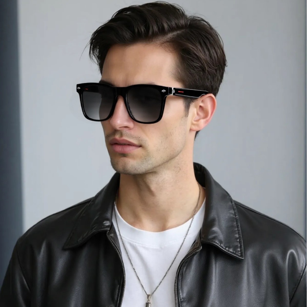E13 smart glasses music headphones for listening to music and making calls, sunglasses that can be paired with myopia lenses, and smart Bluetooth glasses Specification drawing