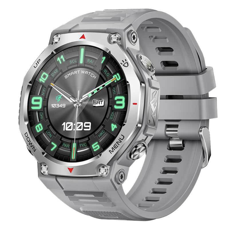 The new cross-border AMOLED smartwatch KT85 features Bluetooth communication, 50-meter deep water resistance and a flashlight Application Scenario