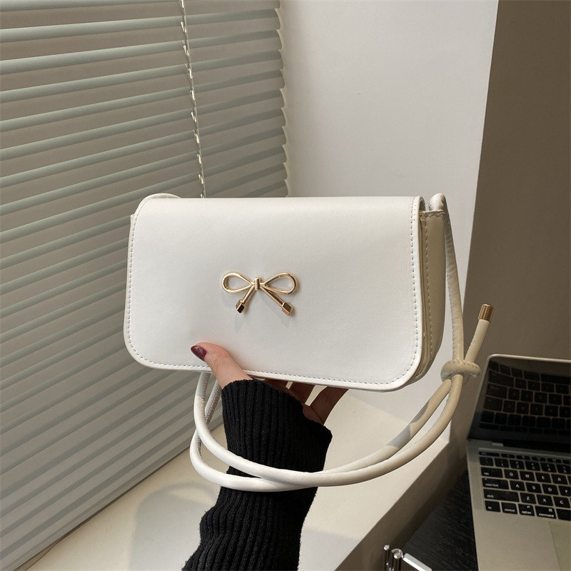Summer Edition Women's Beauty 2025 New casual bow, fashionable, niche, versatile and stylish single-shoulder crossbody bag full figure