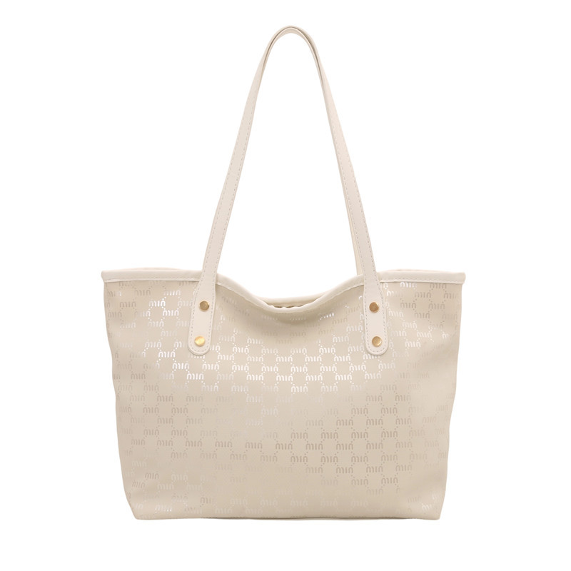The textured Tote bag is a new model for women in 2025. It is a versatile and fashionable hand-held commuter bag for going out. It has a large capacity single-shoulder bag Item Picture