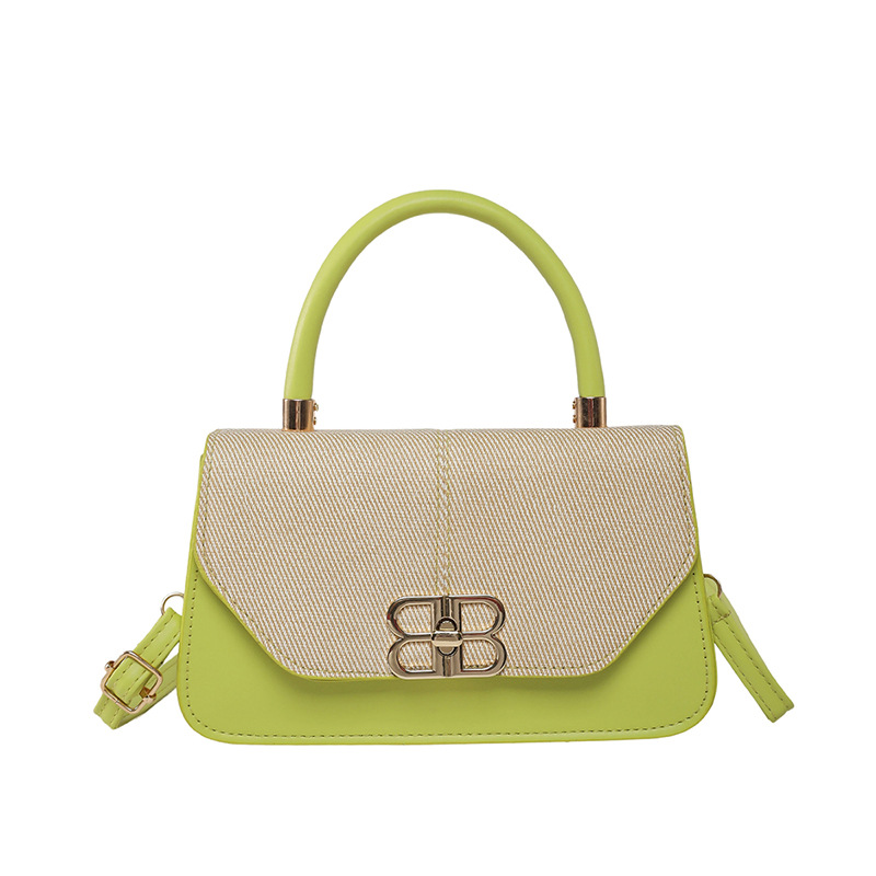 European and American retro underarm small square bag, pu texture handbag, niche design, single-shoulder bag, simple and casual crossbody bag Item Picture