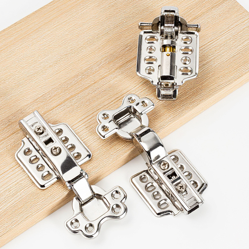 Wholesale of thickened stainless steel hinges, silent buffer cabinets, wardrobes, cabinet doors, aircraft hinges, hydraulic spring folding hinges details Picture