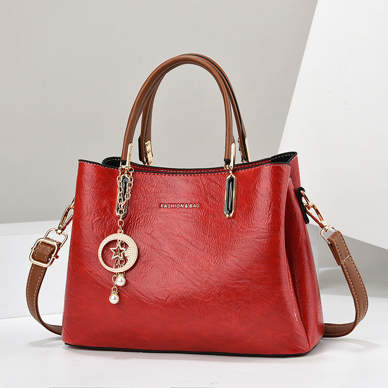 New trendy, simple and large-capacity bag for women, a retro and fashionable cross-border handbag, a high-end and versatile commuter tote bag Specification drawing