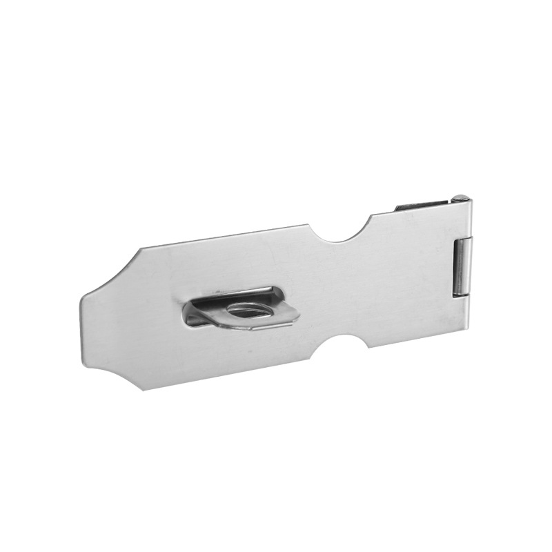 Stainless steel lock buckle folding lock, 90-degree lock plate with padlock box buckle, thickened anti-theft buckle, safety old-fashioned latch Item Picture