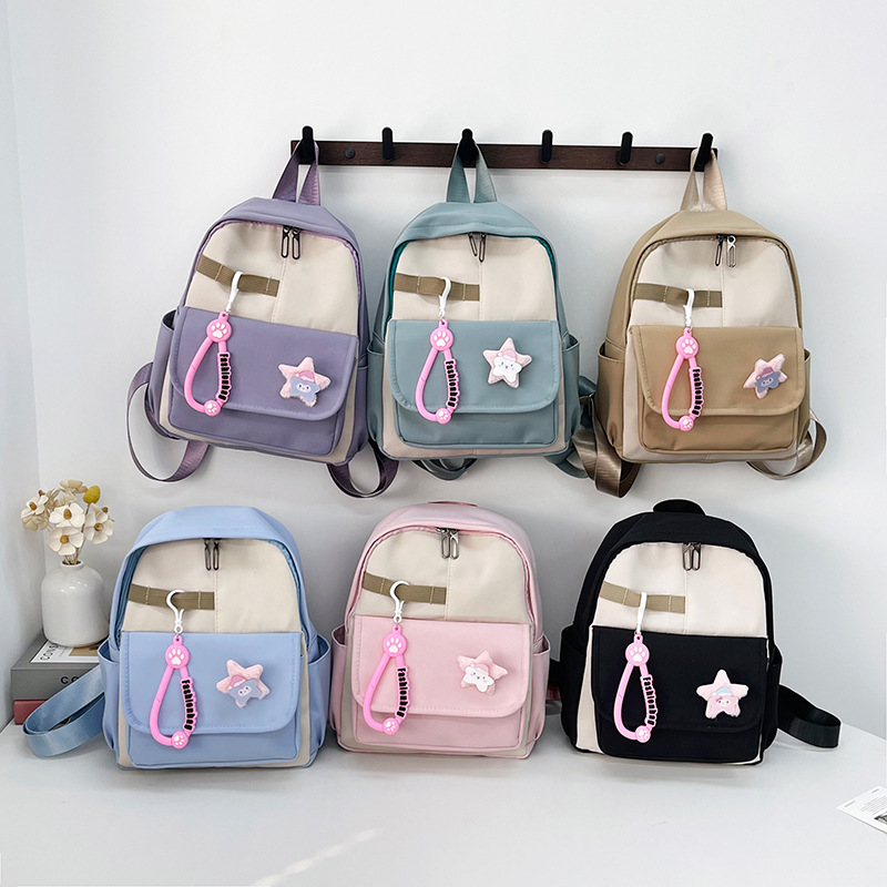 Cross-border trend, unique and niche design backpack, large-capacity, color-blocking and spliced single-shoulder crossbody bag for going out Application Scenario