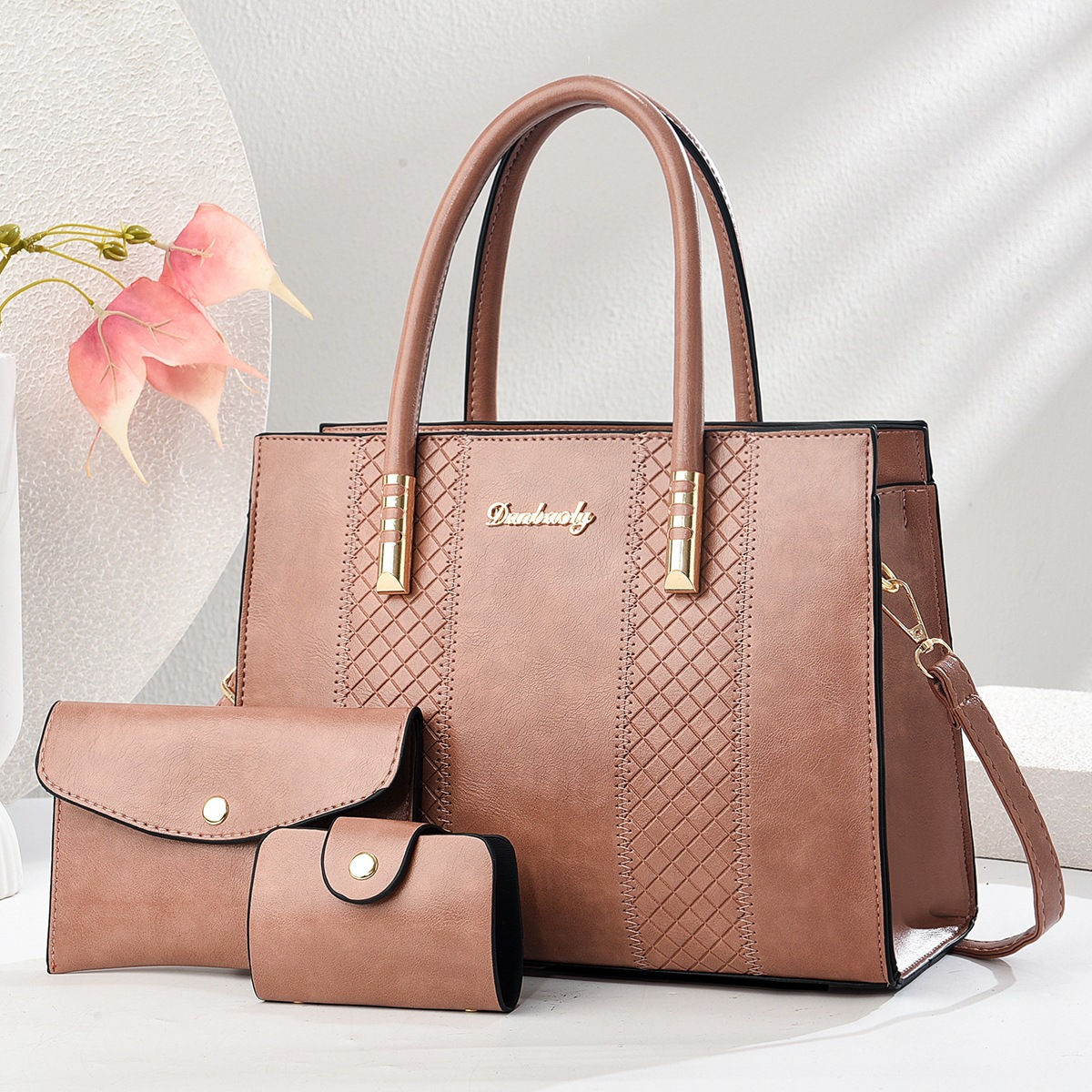 New Korean-style versatile crossbody bag, handbag, single-shoulder bag for African trade, popular women's bag, fashionable women's mother-and-child bag Specification drawing