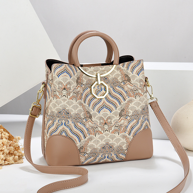 2024 New live-streaming bucket bag, checkered children's bag, women's single-shoulder bag, fashionable printed versatile crossbody bag Application Scenario