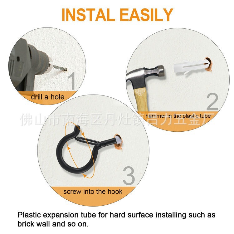 The manufacturer supplies sheep eye hooks, self-tapping hooks, sheep eye ring hooks and colored light hooks Specification drawing