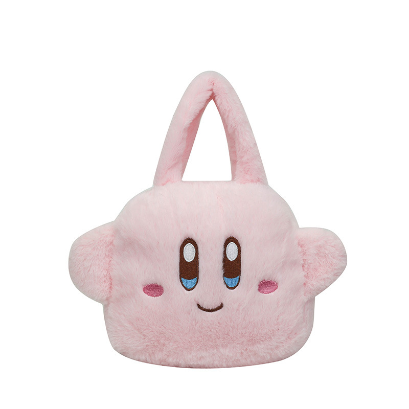New cartoon cute plush claw machine bag, strawberry bear children's handbag, bag doll gift, coin purse, direct sales Item Picture