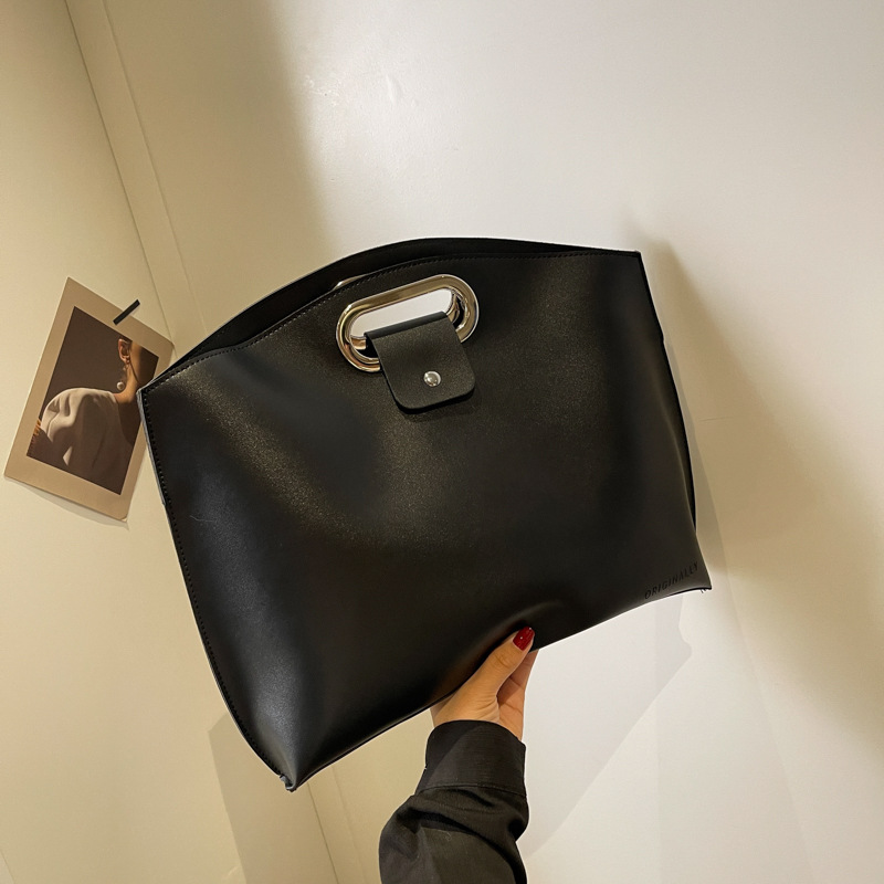 Cross-border high-end style bag for women 2025 New trendy and fashionable large-capacity clutch bag for work and commuting Specification drawing
