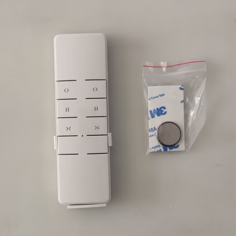 The smart curtain remote control 433 radio frequency is suitable for Duya to open, close and stop three-button handheld single and double electric curtains Specification drawing