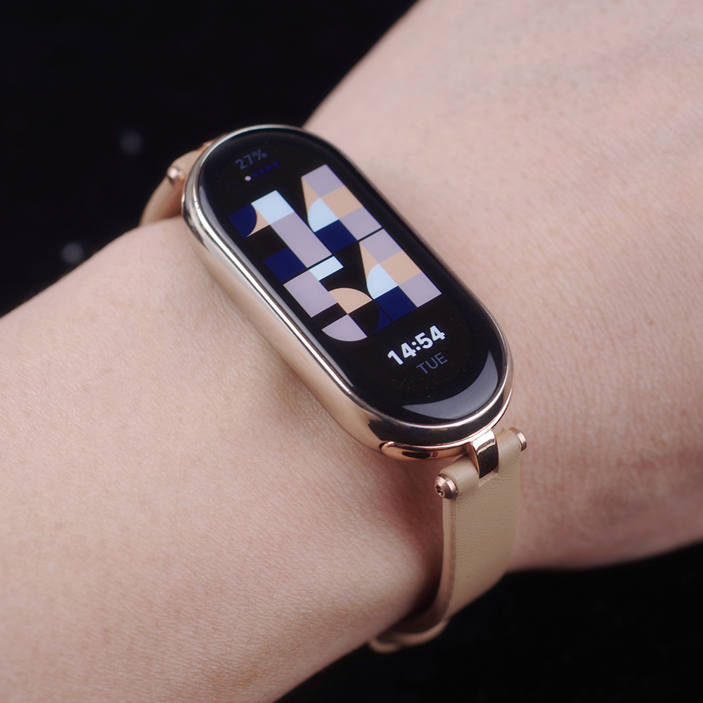 Suitable for Mi Band 9, 8, 7, 6, 5, 43, genuine leather wrist top layer, cowhide, original Mi Beauty details Picture