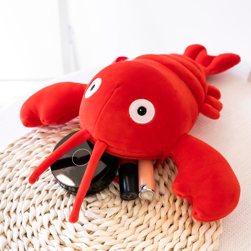 Creative new crayfish plush toy single-shoulder bag, cute and adorable girl cartoon crossbody bag, hot-selling goods at street stalls Application Scenario