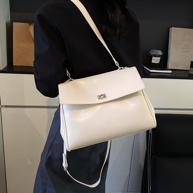 High-end large-capacity bag for women, 2025 new commuter single-shoulder crossbody bag, fashionable single-shoulder hand-held tote bag full figure