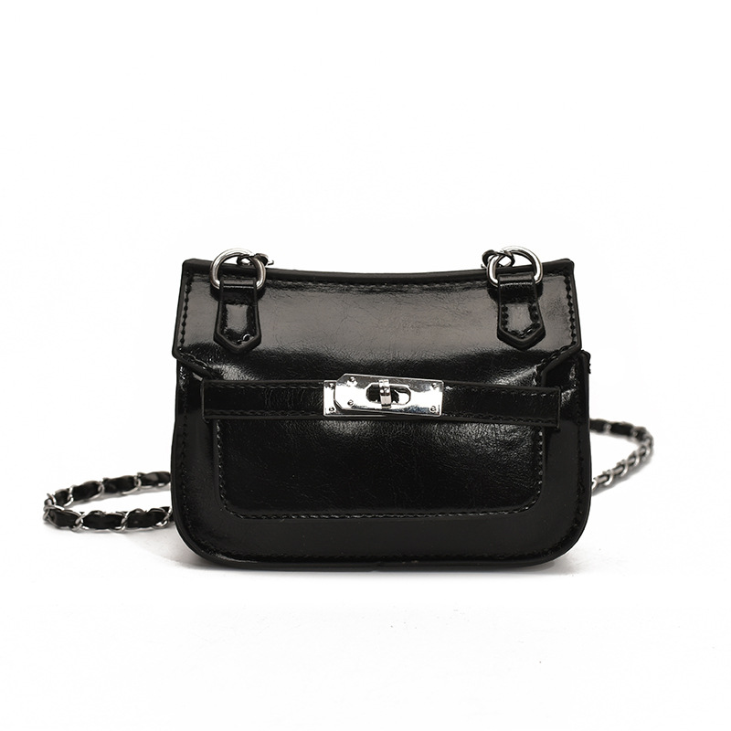 Korean retro Mini square bag for women, Spring 2025 new style, niche retro Kelly bag, casual single-shoulder crossbody bag Item Picture