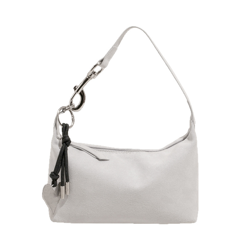 Casual and laid-back style underarm bag for women, 2025 new trendy and simple single-shoulder bag, solid color casual commuting crossbody bag Item Picture