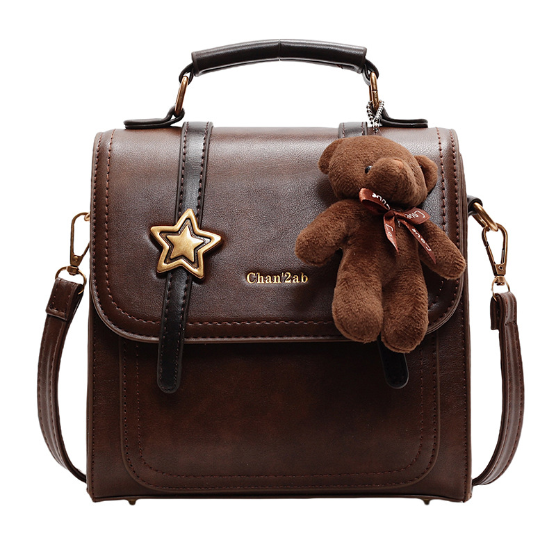 A high-end retro versatile school backpack for girls, a new 2024 trendy and fashionable small backpack for students' commuting to class Item Picture