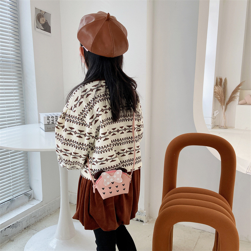 2021 Autumn/Winter new Korean-style fashionable children's bags, crossbody single-shoulder bags, cute cartoon bags for girls and princesses, mini bags details Picture