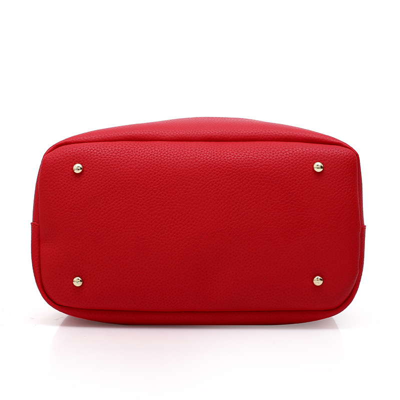 Patchwork single-shoulder bag for women, PU bucket bag for women, European and American fashion, super-fine leather hand, shoulder and crossbody Application Scenario