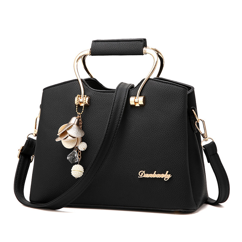 Three-mouth large-capacity handbag, 2022 new fashionable and versatile women's bag, Korean-style large bag, simple single-shoulder crossbody bag full figure