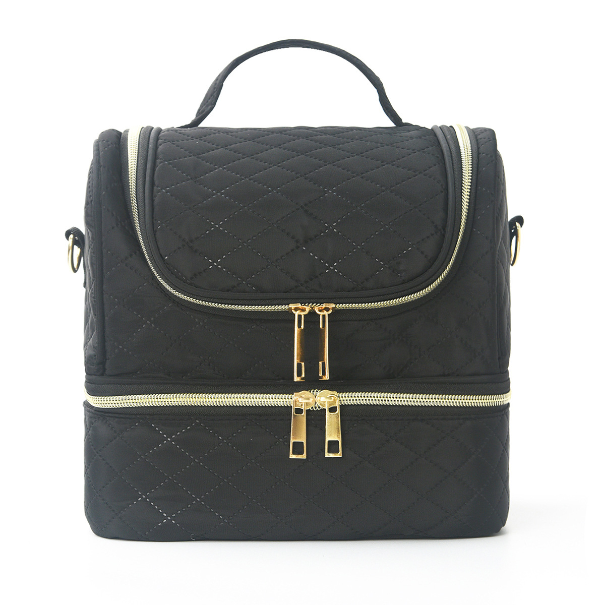 Feihong Cross-border Storage Makeup Bag: Large capacity, high appearance level, portable toiletries bag, makeup bag, nail polish storage bag Item Picture