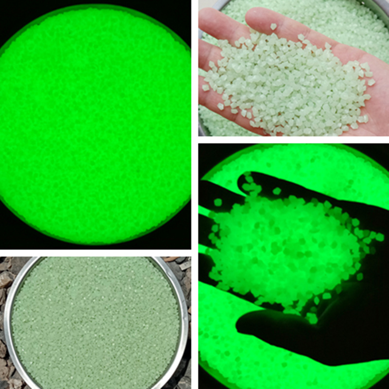 3mm luminous crushed stone cross-border fish tank aquarium landscape garden Fluorescent particle high-brightness luminous stone luminous sand factory full figure
