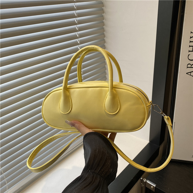 Summer high-end handbag for women 2025 Korean version Pu casual soft surface elegant single-shoulder crossbody Boston bag full figure