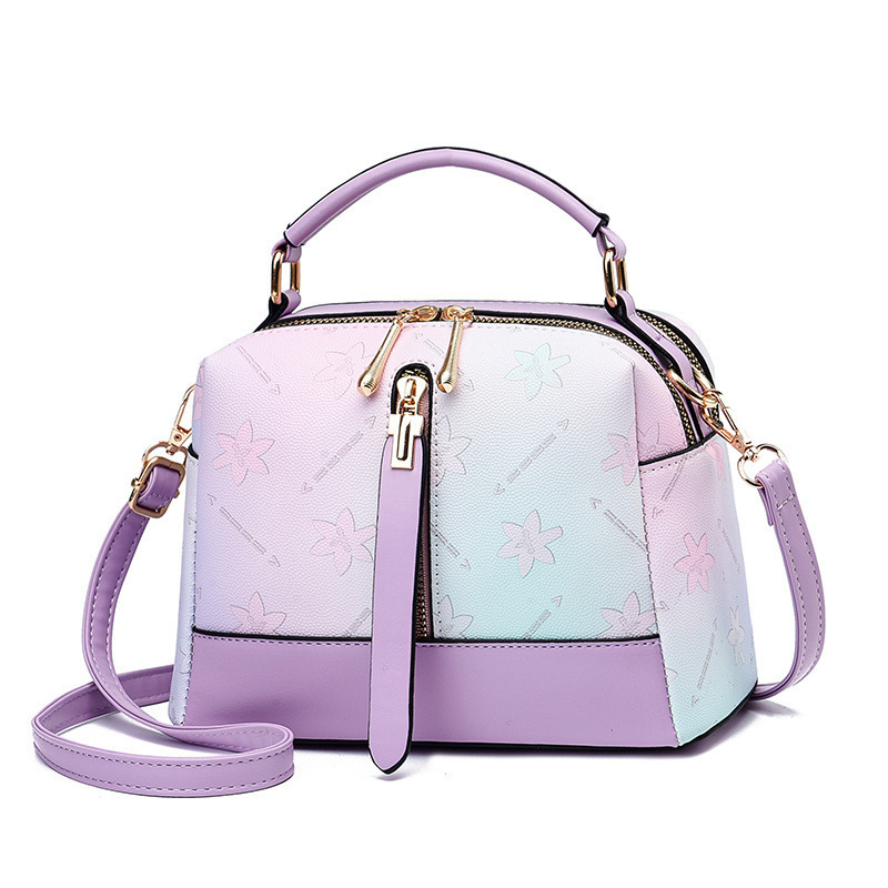 Gradient rainbow bag, fashionable and trendy women's bag, high-end, large-capacity single-shoulder bag, crossbody bag, handbag, women's bag full figure