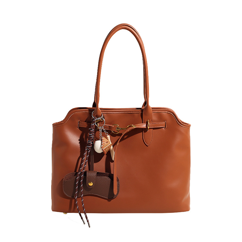 A simple and versatile work bag with a large capacity for women, a new 2024 casual, retro and high-end fashionable tote bag Item Picture