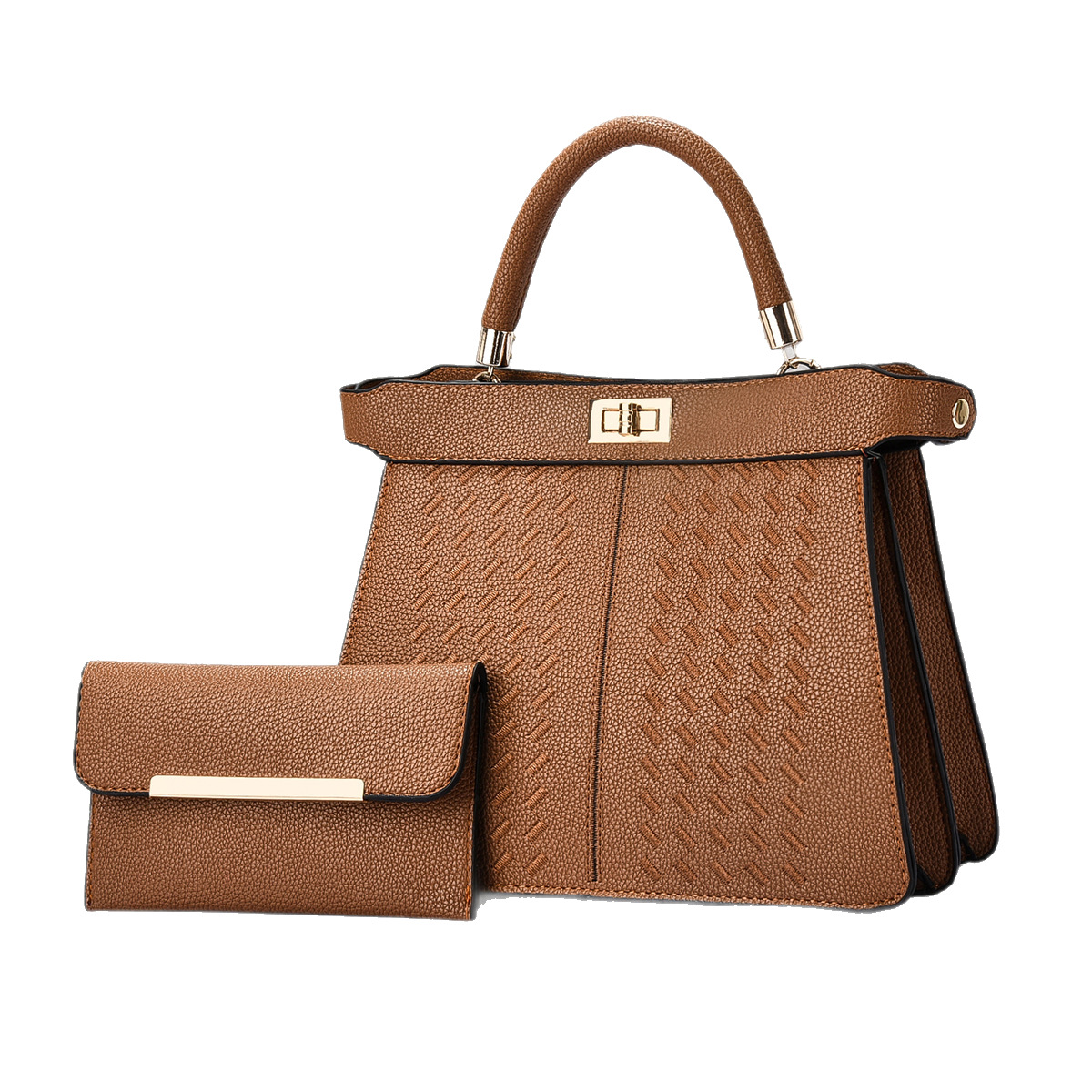 The new handbag for foreign trade features a niche design and a simple Korean-style crossbody bag. It is trendy, casual and versatile. The single-shoulder bag is fashionable Item Picture