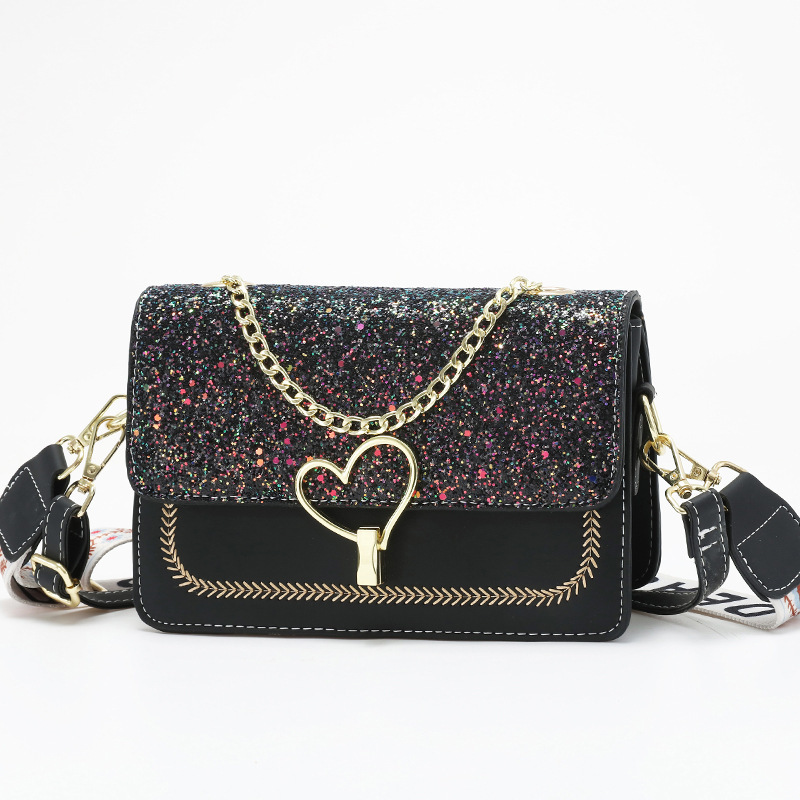 The 2023 new trendy sequined, stylish and high-quality single-shoulder bag and summer chain crossbody bag are now available for women Item Picture