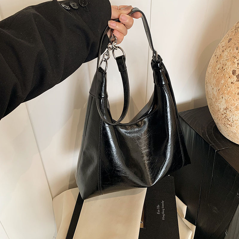 Large-capacity women's 2025 new style fashionable retro chain single-shoulder crossbody bag, high-quality commuter women's tote bag Specification drawing