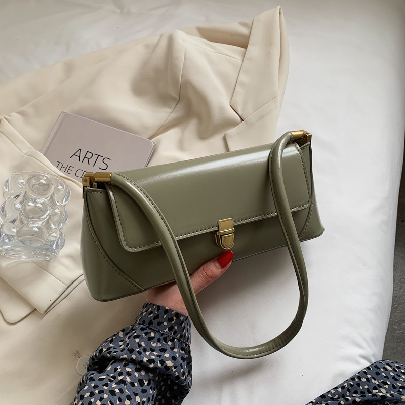 Retro baguette bag for women, 2024 new style, trendy Korean style, versatile and fashionable shoulder bag, fashionable and stylish hand-held underarm bag Specification drawing