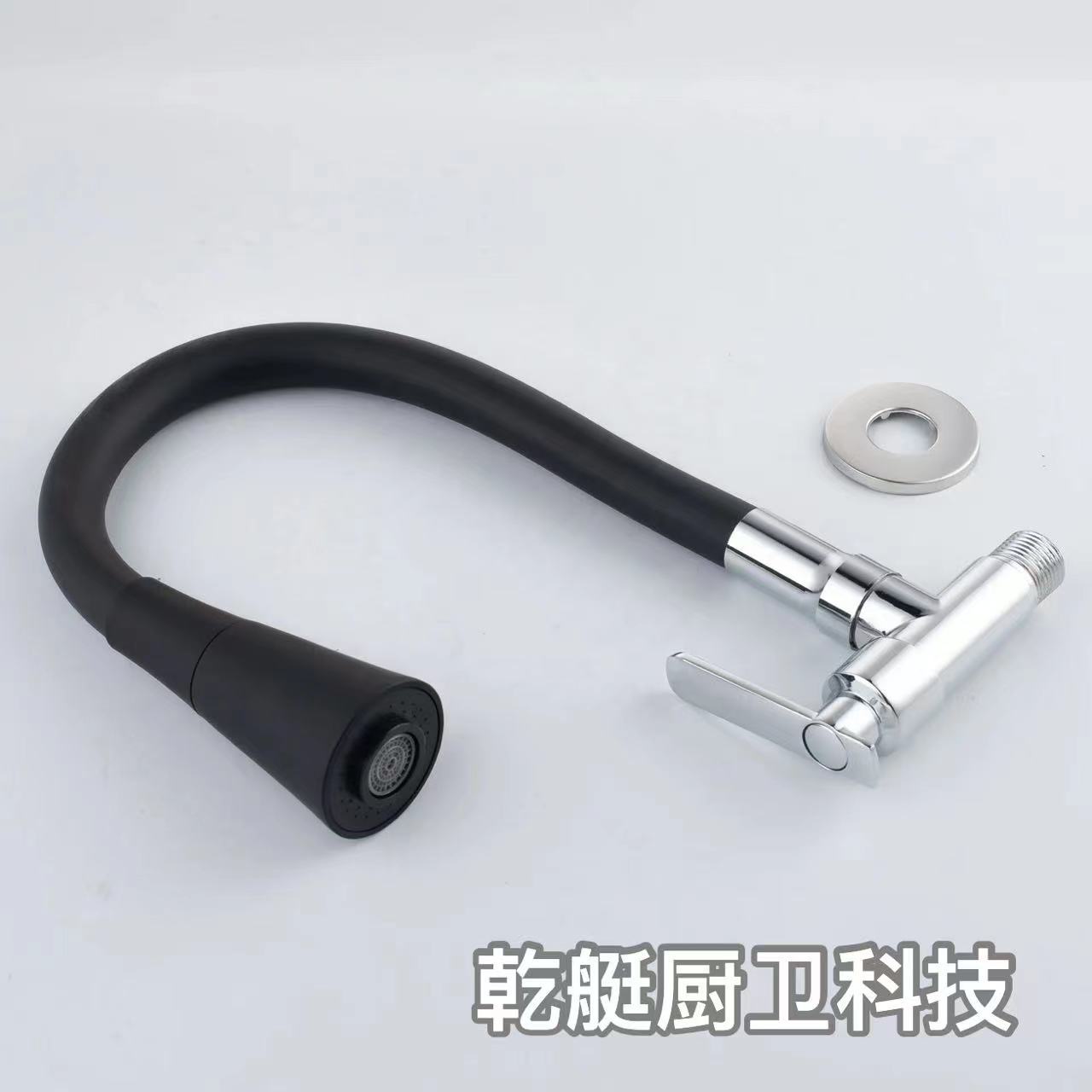 Color universal pipe faucet for foreign trade, wall-mounted single-cooling faucet, kitchen faucet, balcony laundry sink faucet Application Scenario