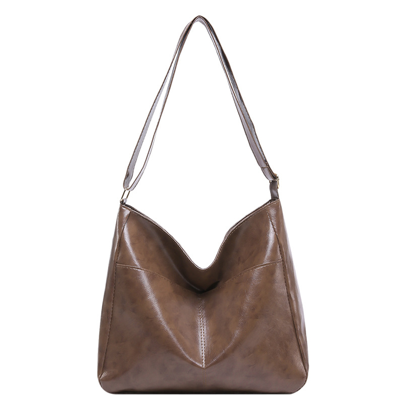 Versatile ins crossbody bag for women, 2024 new trendy tote bag, large-capacity single-shoulder commuting bag for college students' classes Item Picture