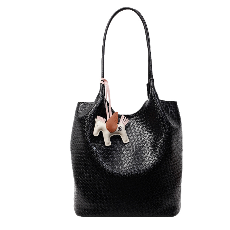 The 2025 new style of fashionable, casual and trendy handbag is a high-end, large-capacity, simple single-shoulder tote bag Item Picture