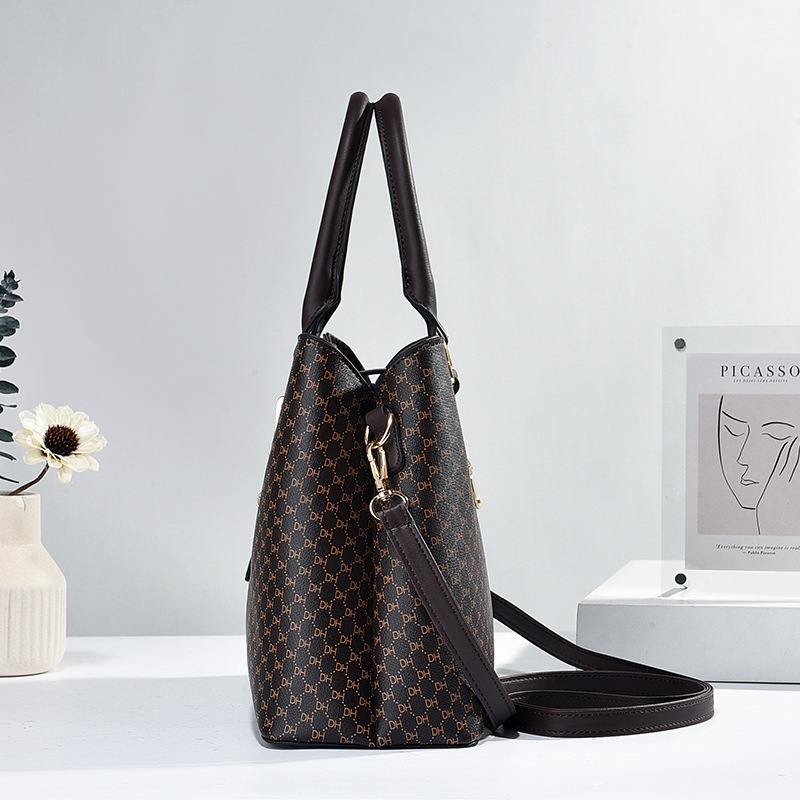 Women's handbag 2023 New style fashionable and elegant mom bag, middle-aged large-capacity high-end crossbody bag, mother-in-law bag Specification drawing