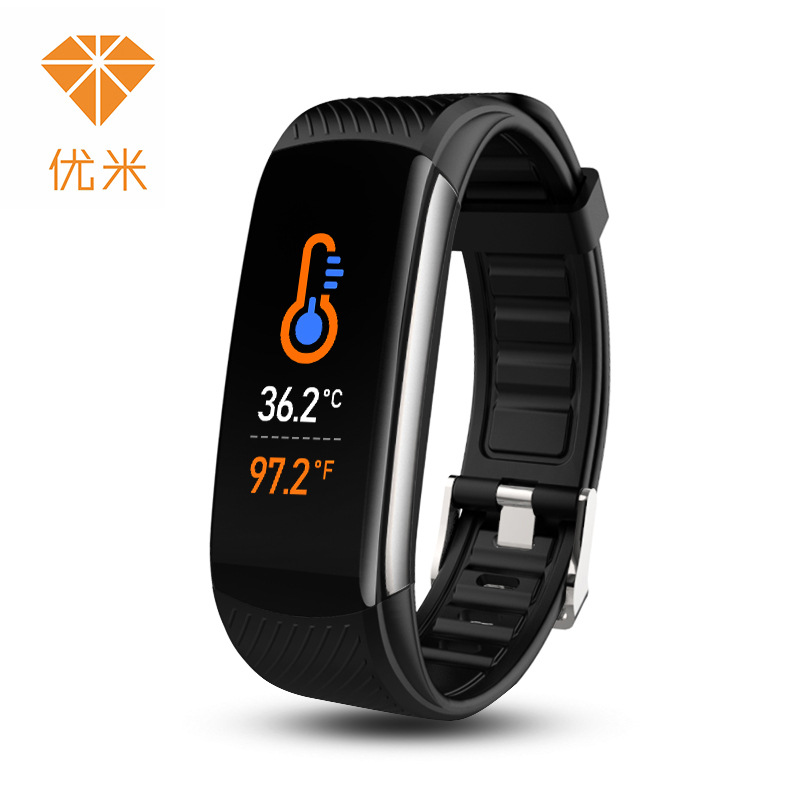 Cross-border C6T temperature measurement wristband, blood pressure, heart rate, blood oxygen, sleep, exercise step count, health monitoring smart wristband Application Scenario