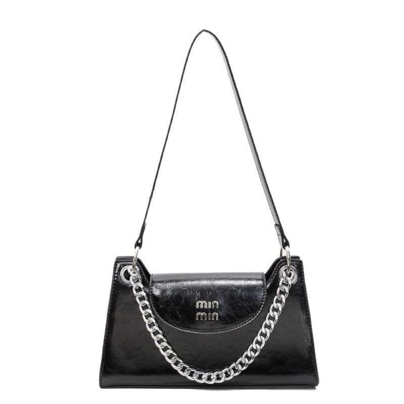 Cross-border high-end chain underarm bag for women, 2025 new Korean style, fashionable, niche and simple commuting single-shoulder crossbody bag Item Picture
