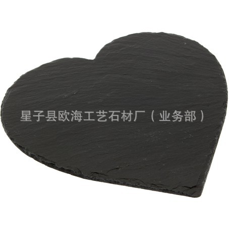 Star Factory supplies SLATE dinner plates, cheese dinner plates, SLATE coasters, heart-shaped dinner plates heart Item Picture