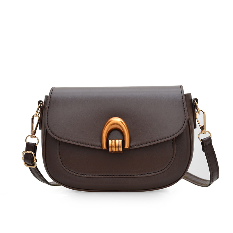 This year's popular women's 2025 new casual single-shoulder bag, a high-end commuter crossbody saddle bag Item Picture