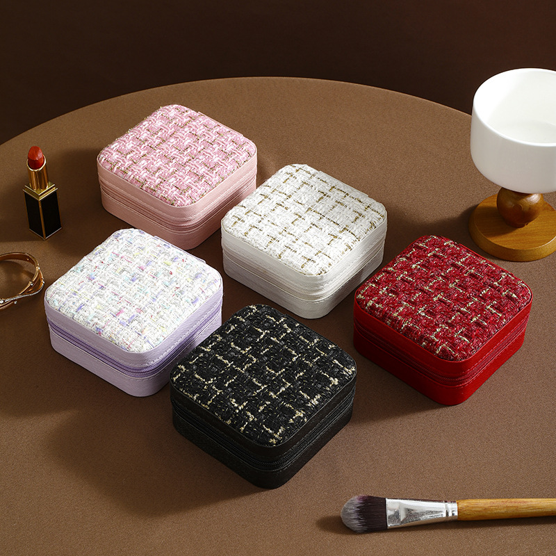 Factory wholesale: Simple storage, travel, portable jewelry, storage boxes, stud rings, rings, small jewelry boxes, cross-border Application Scenario