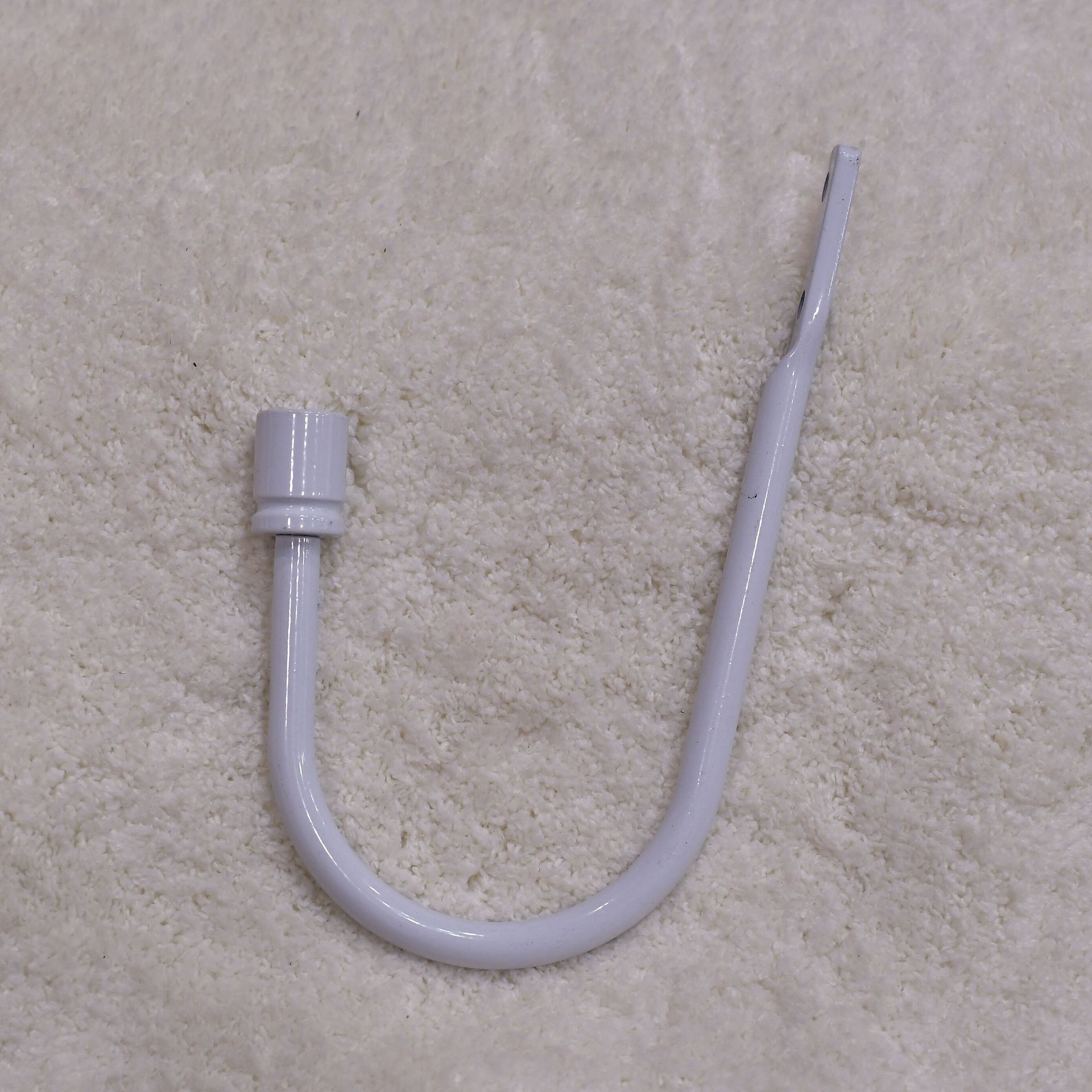 【 Yonghao Hardware 】 Factory offers cross-border stock of aluminum alloy cylindrical small curved hooks, curtain hooks and wall hooks Specification drawing