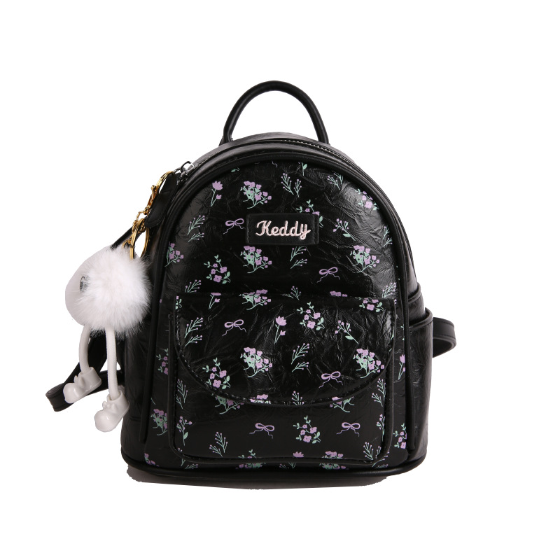 This is a new summer model of a lady's small backpack for students' commuting. It is a high-end and versatile backpack with a sweet Japanese style Item Picture