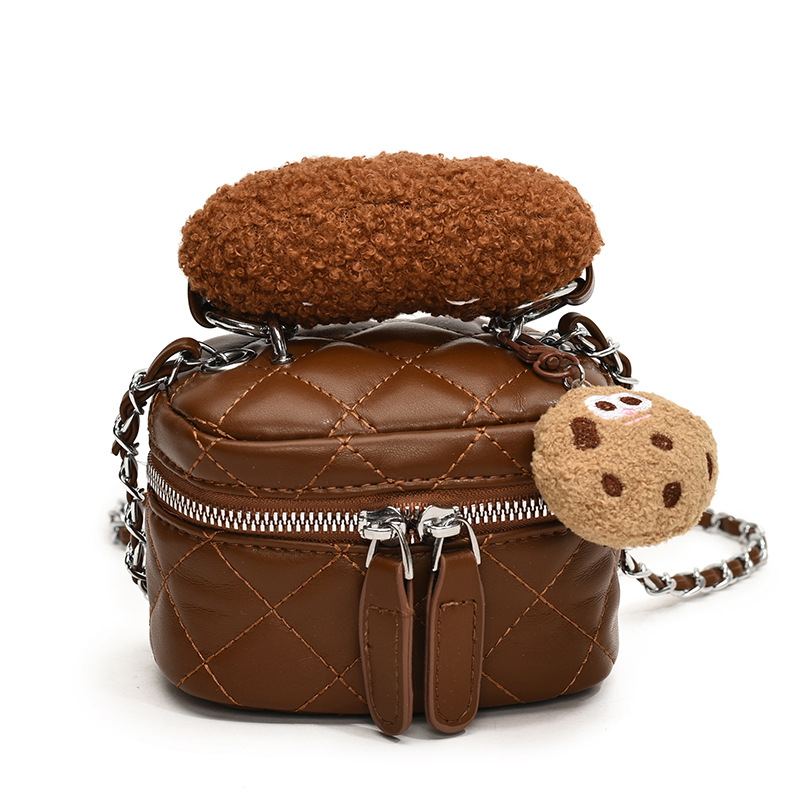 A high-end, niche design mini bag for women, a new 2024 fashionable diamond-shaped chain crossbody bag and hand-held bucket bag Item Picture