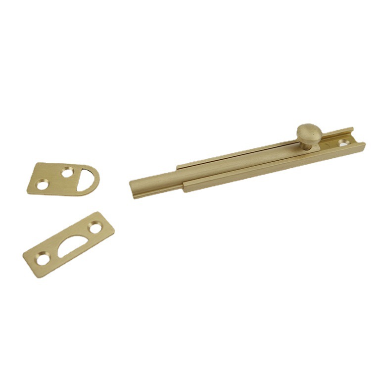 Wholesale of 2-inch copper track with sand-gold type A-pin and copper profile hardware doors and Windows in stock Item Picture