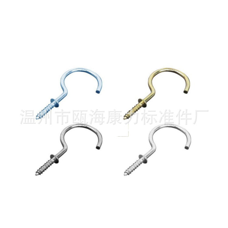 In stock, we offer cup hooks with pads, open sheep eyes, lamp hooks with pads, copper-plated coat hooks, and medium hooks for DIY Specification drawing